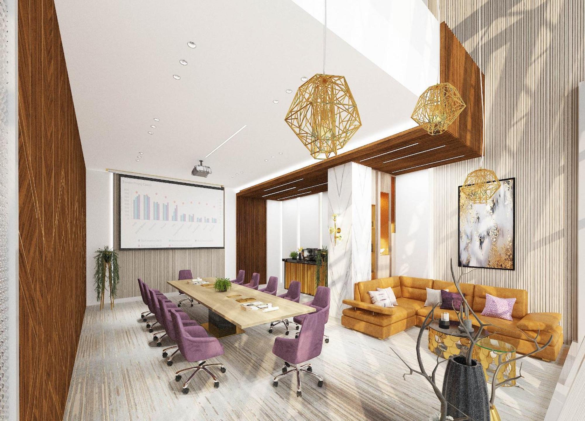 Velero Hotel Doha Lusail Εξωτερικό φωτογραφία 3D rendering of a meeting room